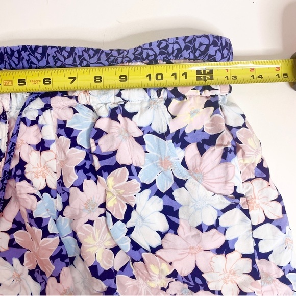 Vanilla Star Size S Women’s Shorts Floral Fly Away Pockets Blue - Picture 6 of 8